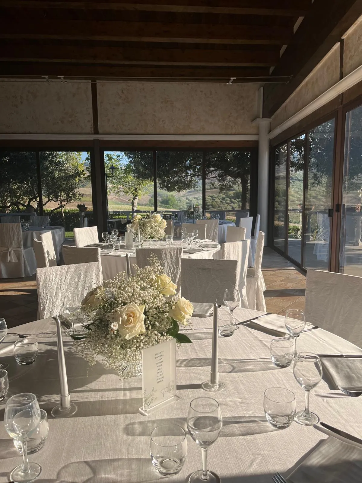 Scenografia del ricevimento